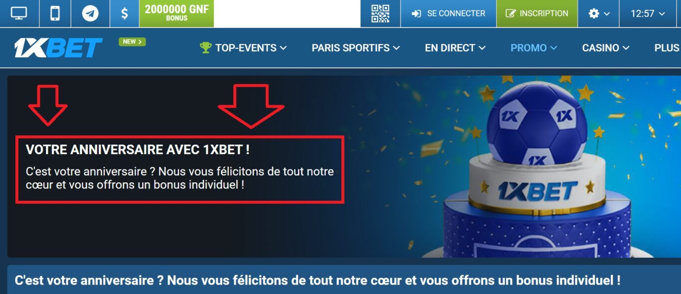 Bonus anniversaire 1xBet pour les débutants et les parieurs réguliers