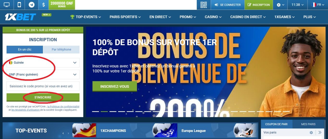 Se connecter à 1xBet par différentes méthodes